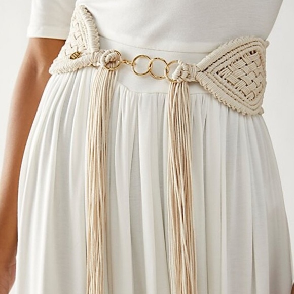Free People Accessories - Free People x Oropendola Dual Macrame Belt Size Small New with tags